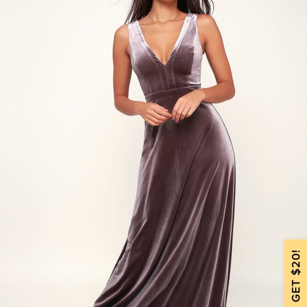 Purple and Silver Gown